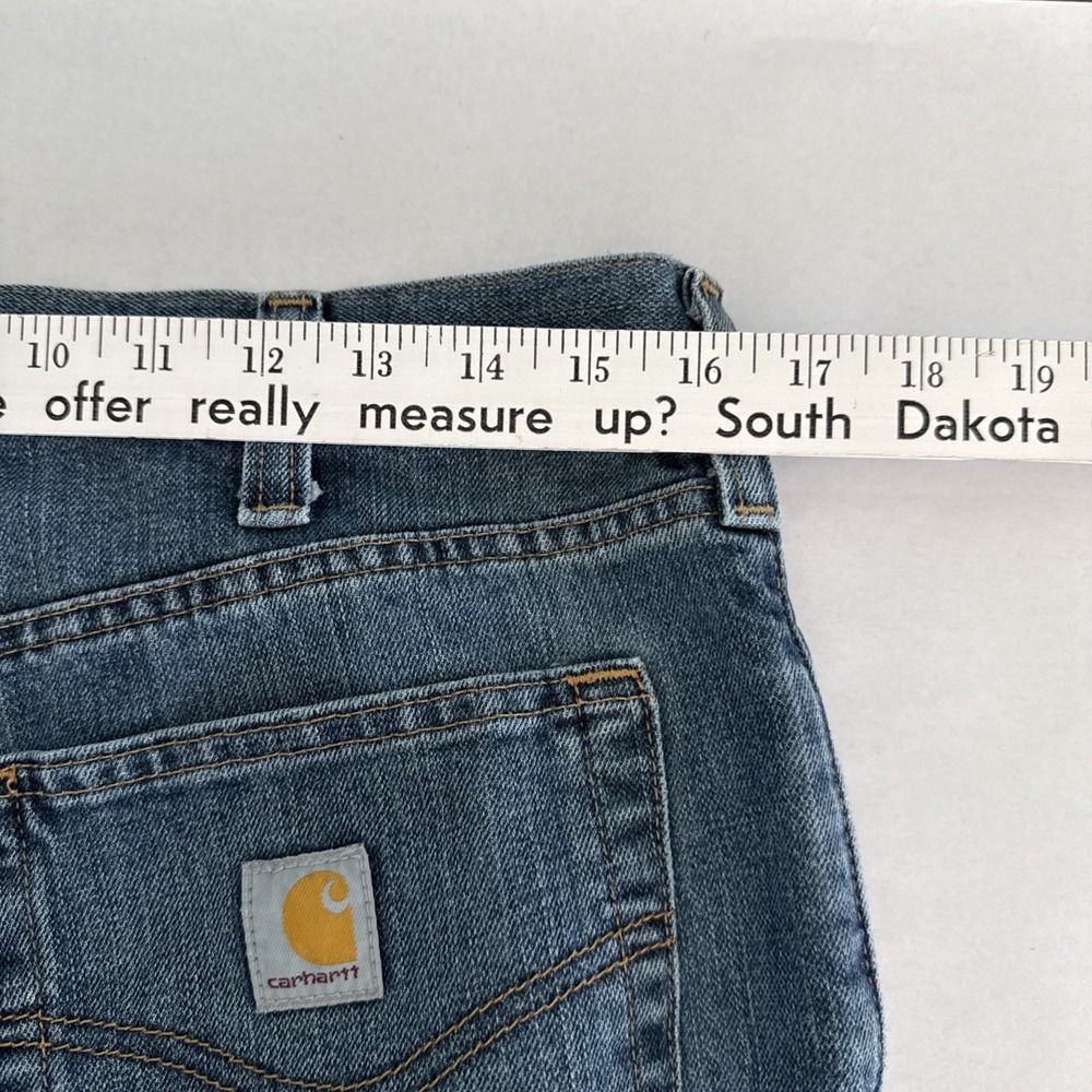 Carhartt Relaxed Fit Mens 33x32 Blue‎ Denim Jeans Model BD1483-M - Picture 6 of 6